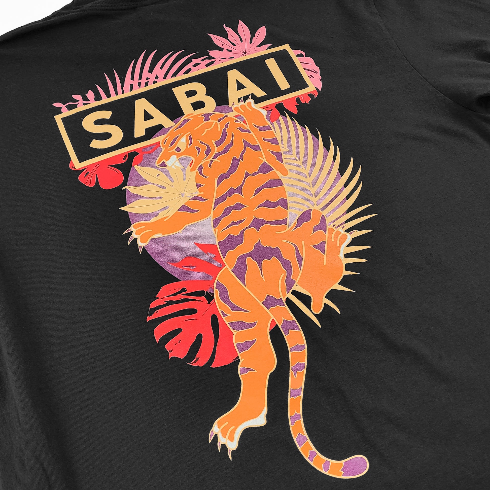SABAI PRIMAL TIGER BLACK TEE